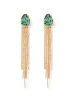 Forever New - Green Stone Drop Earring