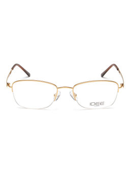 IDEE - Gold Half Rim Rectangular shaped eyewear for Women (ID1896C3FR) (50)