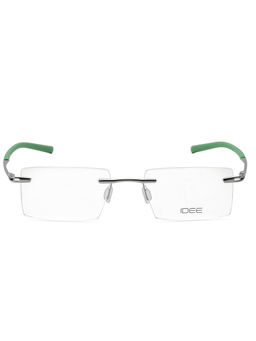 IDEE - Silver Rim Less Square shaped eyewear for Men (ID1967C7FR) (52)