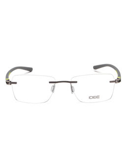 IDEE - Grey Rim Less Rectangular shaped eyewear for Men (ID1981C3FR) (52)