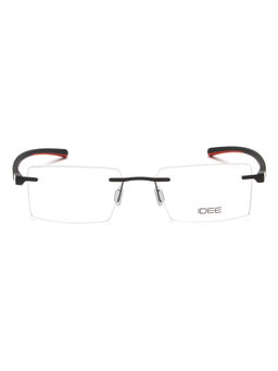 IDEE - Black Rim Less Rectangular shaped eyewear for Men (ID1987C1FR) (52)