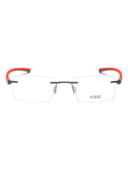 IDEE - Red Rim Less Rectangular shaped eyewear for Men (ID1987C7FR) (52)