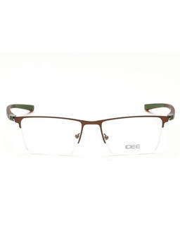 IDEE - Brown Half Rim Rectangular shaped eyewear for Men (ID1998C5FR) (52)