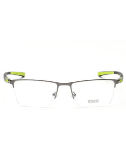 IDEE - Grey Half Rim Rectangular shaped eyewear for Men (ID1998C6FR) (52)