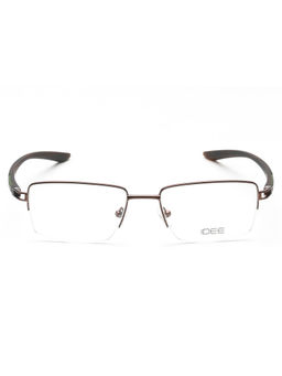 IDEE - Brown Half Rim Rectangular shaped eyewear for Men (ID2001C5FR) (52)