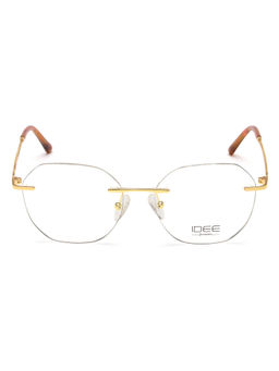 IDEE - Gold Rim Less Hexagon shaped eyewear for Women (ID2043C4FR) (51)