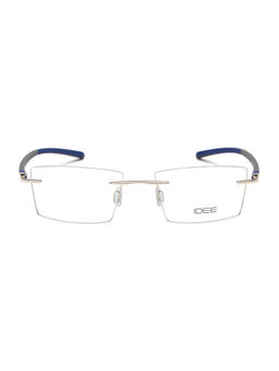 IDEE - Silver Rim Less Rectangular shaped eyewear for Men (ID2063C3FR) (52)