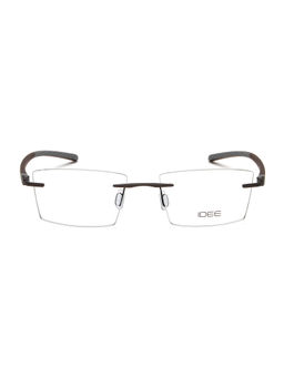 IDEE - Brown Rim Less Rectangular shaped eyewear for Men (ID2063C5FR) (52)