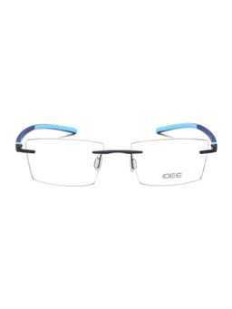 IDEE - Blue Rim Less Rectangular shaped eyewear for Men (ID2063C6FR) (52)