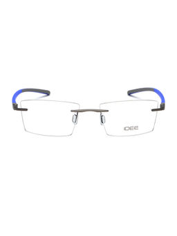 IDEE - Grey Rim Less Rectangular shaped eyewear for Men (ID2063C8FR) (52)