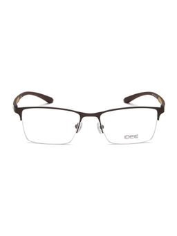 IDEE - Brown Half Rim Rectangular shaped eyewear for Men (ID2067C5FR) (52)