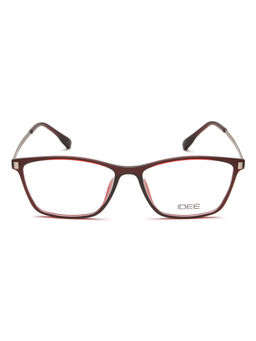 IDEE - Burgundy Full Rim Square shaped eyewear for Women (ID2083C5FR) (55)