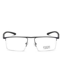 IDEE - Grey Half Rim Rectangular shaped eyewear for Men (ID2095C5FR) (52)