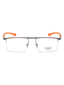 IDEE - Grey Half Rim Rectangular shaped eyewear for Men (ID2095C6FR) (52)