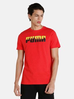 Puma - Heather Mens Red T-Shirt