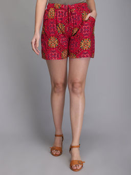 Aditi Wasan - Pink Women Printed Shorts