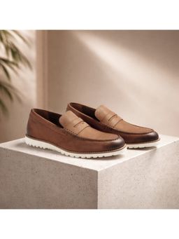 Ruosh - Otes Men Brown Nubuck Penny Loafers
