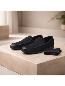 Ruosh - Otes Men Black Nubuck Penny Loafers