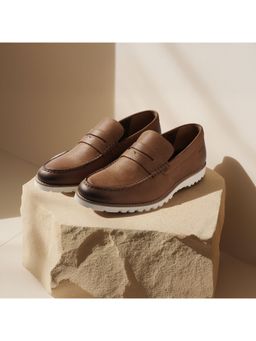 Ruosh - Otes Men Brown Nubuck Penny Loafers