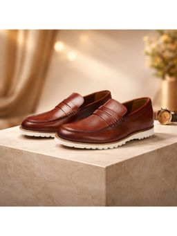 Ruosh - Otes Men Brown Penny Loafers