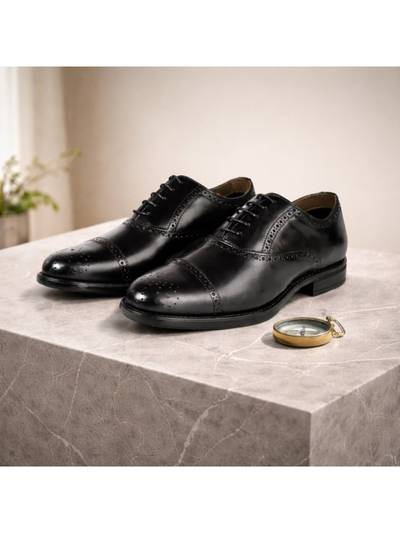 Midtown Men Black Formal Brogues