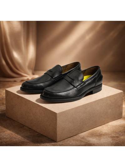 Midtown Men Black Slip-on Loafers