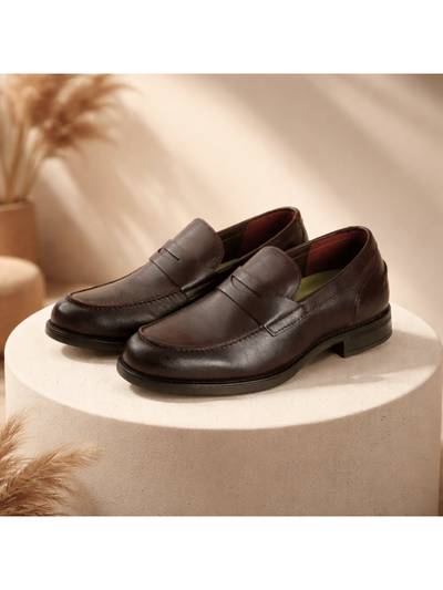 Midtown Men Brown Slip-on Loafers