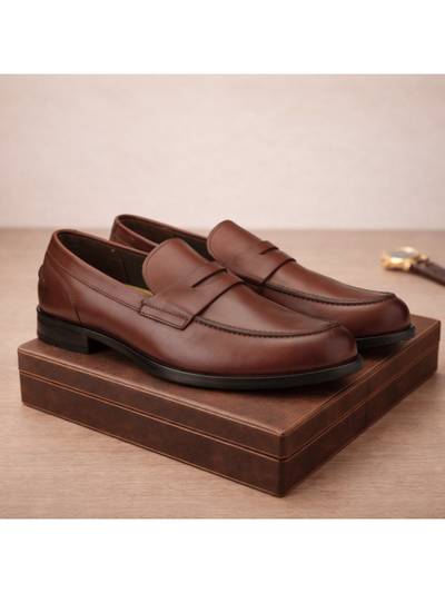 Midtown Men Dark Brown Slip-on Loafers