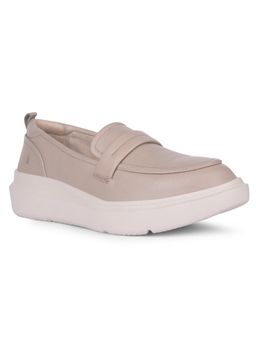Hush Puppies - Women Beige Classic Comfort Loafers