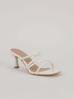 SCENTRA - Womens White Kitten Heels