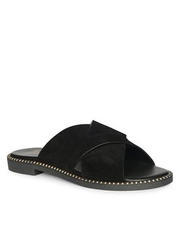 Saint G - x Viviblu Black Leather Flats