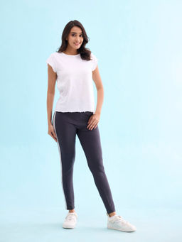 Go Colors - Women Solid Grey Leggings