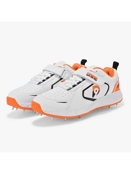 DNINE - Men Orange DNINE Bolt Bowling Spikes Cricket Shoe