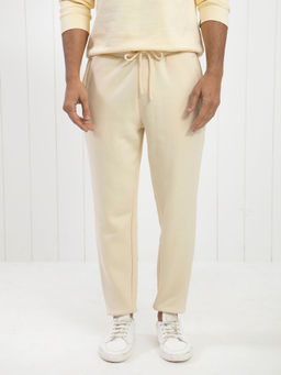 Rare Rabbit - Bard Light Yellow Heavyweight Solid Joggers