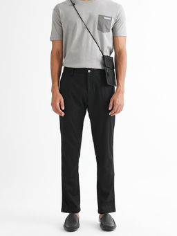 Rare Rabbit - Cellular Primary Black A Solid Trouser