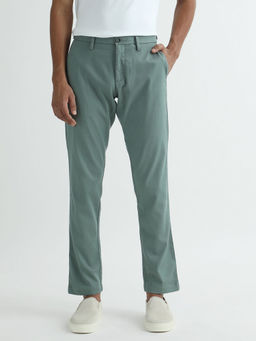 Rare Rabbit - Cellular Primary Green A Solid Trouser