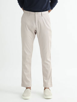 Rare Rabbit - Cellular Light Beige A Solid Trouser