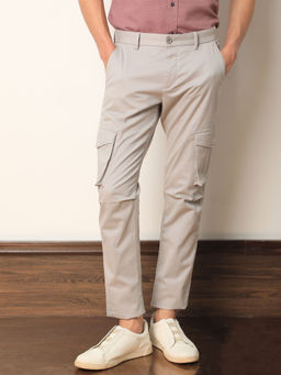Rare Rabbit - Celu Primary Grey Smart Cargo Pants