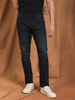 Rare Rabbit - Edin Dark Blue Smart Dark Wash Denim Jeans
