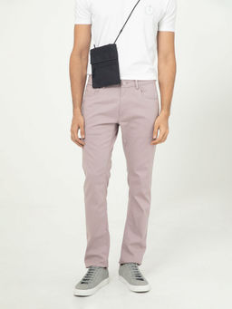 Rare Rabbit - Poke 2 Dusky Purple Stretch Cotton Dobby Trouser