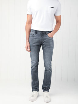 Rare Rabbit - Ter Primary Grey Smart Mid Wash Denim Jeans