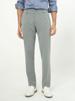 Rare Rabbit - Traveller Primary Grey Essential Bi Stretch Trouser