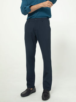 Rare Rabbit - Traveller Primary Navy Essential Bi Stretch Trouser