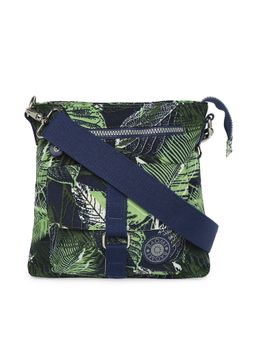 Baomi - Crinkle Range Blue & Green Color Soft Case Nylon Sling Bag - Ba-804031016