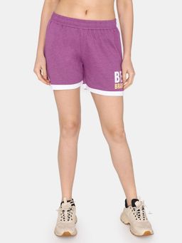 Zivame - Rosaline Easy Movement Shorts - Wild Aster Purple