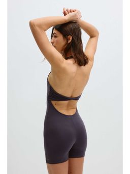 H&M MOVE - Women Purple Sports Unitard With Softmove
