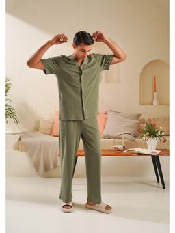 Muvazo - Lunora Relax Lounge Green Pants