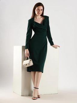 Calvin Klein - Polyester Sweetheart Neck Sheath Dress