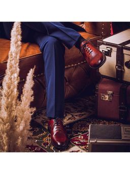 Saint G - Finn Red Leather Oxfords