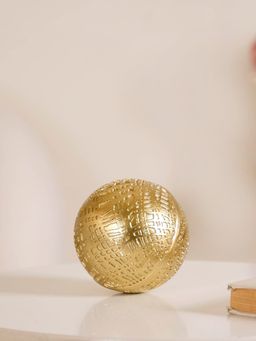 Nestasia - Modern Art Yarn Ball Showpiece Gold